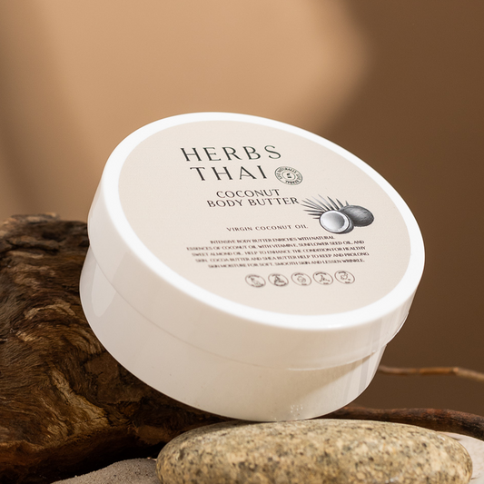 Herbs Thai Cold-Pressed Virgin Coconut Oil Body Butter บอดี้ บัตเตอร์ โลชั่นสูตรเข้มข้น จากน้ำมันมะพร้าวสกัดเย็น (กลิ่นมะพร้าว)