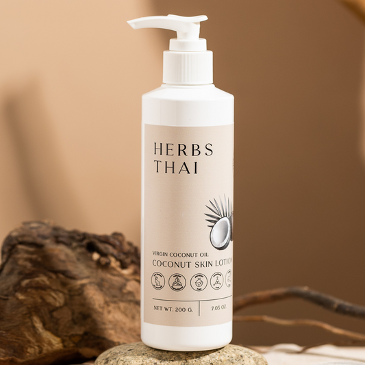 Herbs Thai Cold-Pressed Coconut Oil Body Lotion Non Paraben โลชั่นบำรุงผิว จากน้ำมันมะพร้าวสกัดเย็น (กลิ่นมะพร้าว)